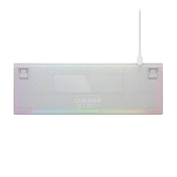 CHERRY K5V2 Compact toetsenbord Gamen USB QWERTY Scandinavisch Wit (CX-K5V2-RGB-CPT-TPWHITE-R-NOR)