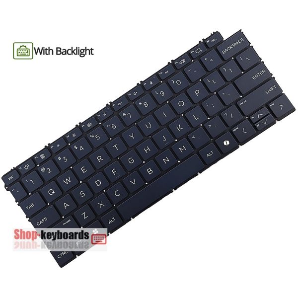 HP Keyboard Backlit German (P07121-041)