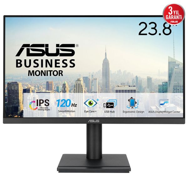 ASUS VA249QGS computer monitor 60,5 cm (23.8") 1920 x 1080 Pixels Full HD LED Zwart (90LM02W1-B01171) ASUS VA249QGS computer monitor 60,5 cm (23.8") 1920 x 1080 Pixels Full HD LED Zwart (90LM02W1-B01171)