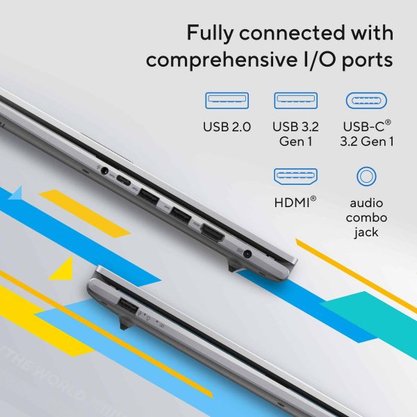 ASUS Vivobook 17 X1704VA-AU567W Intel® Core™ i5 i5-1334U Laptop 43,9 cm (17.3") Full HD 16 GB DDR4-SDRAM 512 GB SSD Wi-Fi 5 (802.11ac) Windows 11 Home Nederlands Blauw (90NB10V2-M00R90)