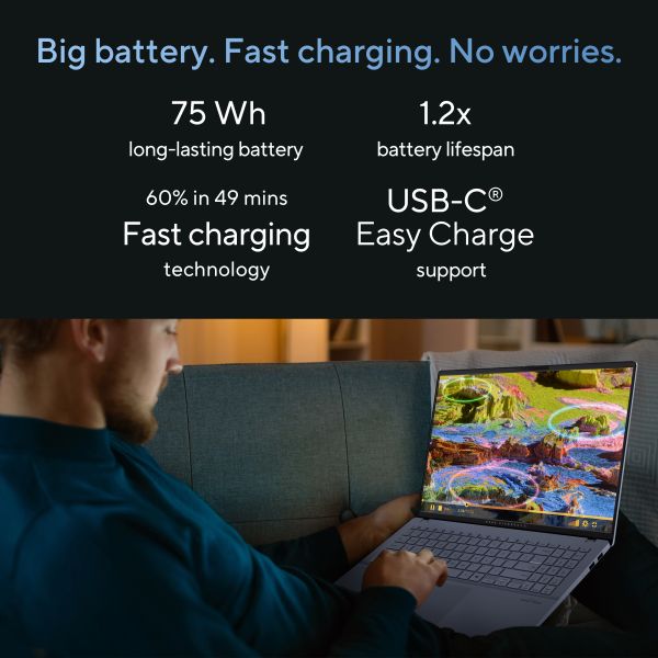 ASUS Vivobook S 16 OLED S5606CA-RI045W Intel Core Ultra 7 255H Laptop 40,6 cm (16") 3K 32 GB LPDDR5x-SDRAM 1 TB SSD Wi-Fi 7 (802.11be) Windows 11 Home Zwart (90NB1553-M007S0)