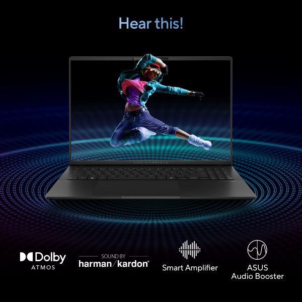 ASUS Vivobook S 16 OLED S5606CA-RI045W Intel Core Ultra 7 255H Laptop 40,6 cm (16") 3K 32 GB LPDDR5x-SDRAM 1 TB SSD Wi-Fi 7 (802.11be) Windows 11 Home Zwart (90NB1553-M007S0)