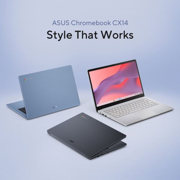 ASUS Chromebook CX1405CKA-NK0211 Intel® Celeron® N N4500 35,6 cm (14") Full HD 8 GB LPDDR4x-SDRAM 128 GB eMMC Wi-Fi 6 (802.11ax) ChromeOS Nederlands Blauw (90NX08M1-M006T0)