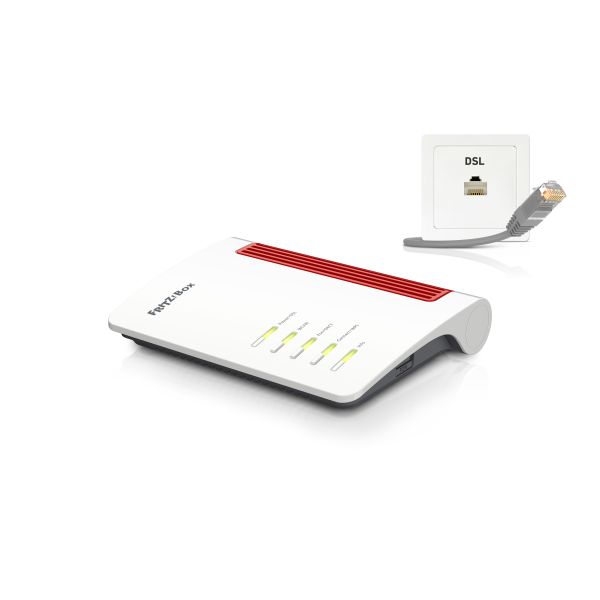 Box FRITZ! 7530 draadloze router Gigabit Ethernet Dual-band (2.4 GHz / 5 GHz) Zwart, Rood, Wit (20002839)