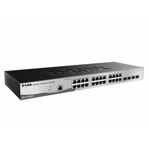 D-Link DGS-1210-28/ME/E netwerk-switch Managed L2+ Gigabit Ethernet (10/100/1000) 1U Zwart, Grijs (DGS-1210-28/ME/E) D-Link DGS-1210-28/ME/E netwerk-switch Managed L2+ Gigabit Ethernet (10/100/1000) 1U Zwart, Grijs (DGS-1210-28/ME/E)