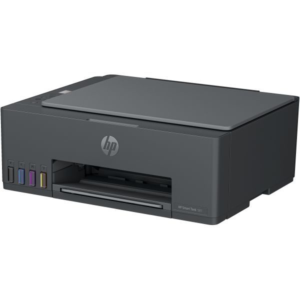 HP Smart Tank 581 All-in-One Printer, Home and home office, Print, copy, scan, Wireless; High-volume printer tank; Print from phone or tablet; Scan to PDF (4A8D4A)