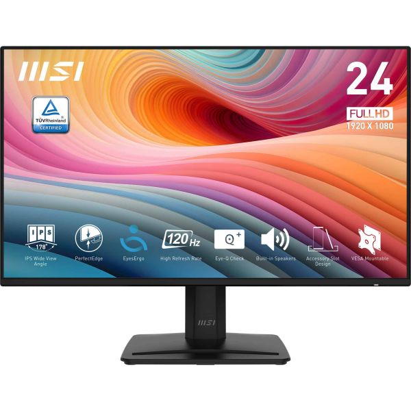 MSI PRO MP242A E2 computer monitor 60,5 cm (23.8") 1920 x 1080 Pixels Full HD Zwart (9S6-3PD1CT-001)