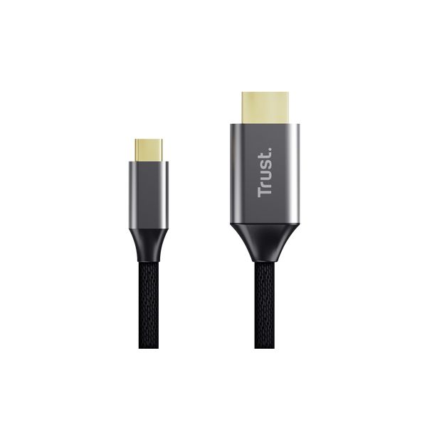 Trust 25630 tussenstuk voor kabels USB-C HDMI Zwart, Zilver (25630)