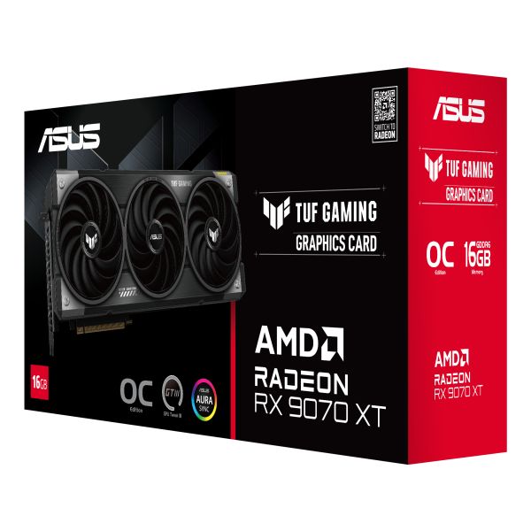 ASUS TUF Gaming TUF-RX9070XT-O16G-GAMING AMD Radeon RX 9070 XT 16 GB GDDR6 (90YV0L70-M0NA00)