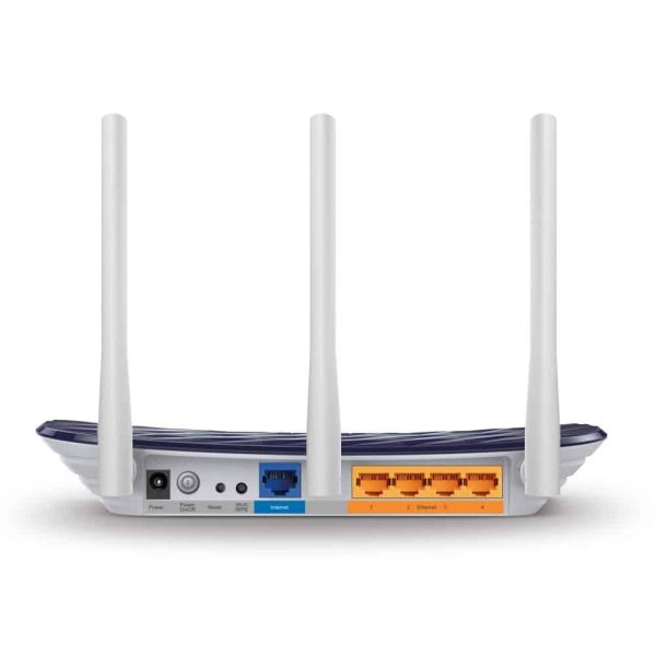 TP-Link AC750 draadloze router Fast Ethernet Dual-band (2.4 GHz / 5 GHz) Zwart, Wit (ARCHER C20(EU))