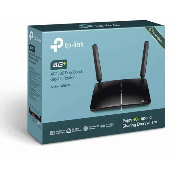 TP-Link Archer MR600 draadloze router Dual-band (2.4 GHz / 5 GHz) 4G Zwart (ARCHER MR600(EU))