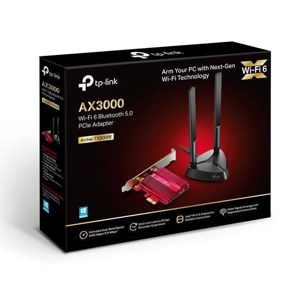 TP-Link Archer TX3000E Intern WLAN / Bluetooth 2402 Mbit/s (ARCHER TX3000E(UN)) TP-Link Archer TX3000E Intern WLAN / Bluetooth 2402 Mbit/s (ARCHER TX3000E(UN))