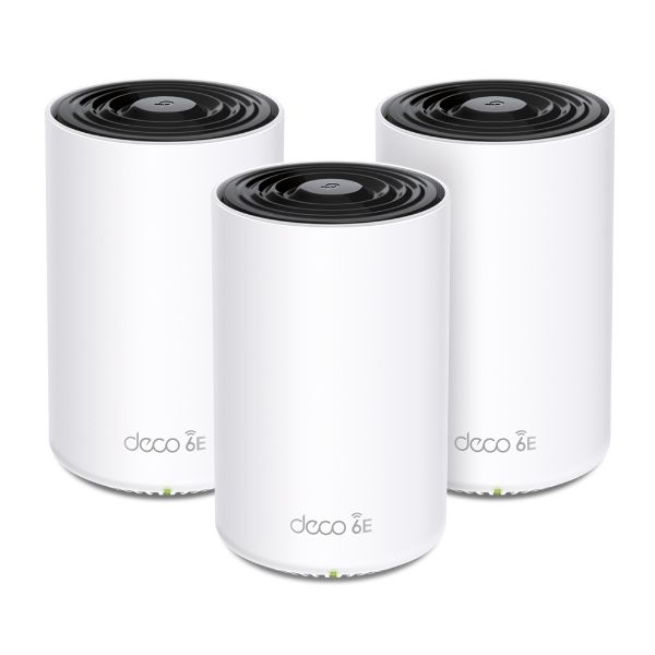 TP-Link Deco XE75 Tri-band (2,4 GHz / 5 GHz / 6 GHz) Wi-Fi 6E (802.11ax) Wit 3 Intern (DECO XE75(3-PACK)(EU)) TP-Link Deco XE75 Tri-band (2,4 GHz / 5 GHz / 6 GHz) Wi-Fi 6E (802.11ax) Wit 3 Intern (DECO XE75(3-PACK)(EU))