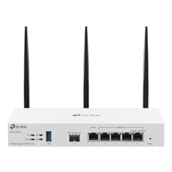 TP-Link FESTA FR365 draadloze router Gigabit Ethernet Dual-band (2.4GHz + 5GHz or 2.4GHz + 6GHz) Wit (FESTA FR365(EU)) TP-Link FESTA FR365 draadloze router Gigabit Ethernet Dual-band (2.4GHz + 5GHz or 2.4GHz + 6GHz) Wit (FESTA FR365(EU))