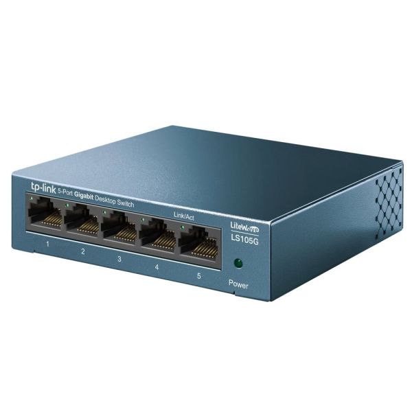 TP-Link LS105G Unmanaged Gigabit Ethernet (10/100/1000) Blauw (LS105G(UN))