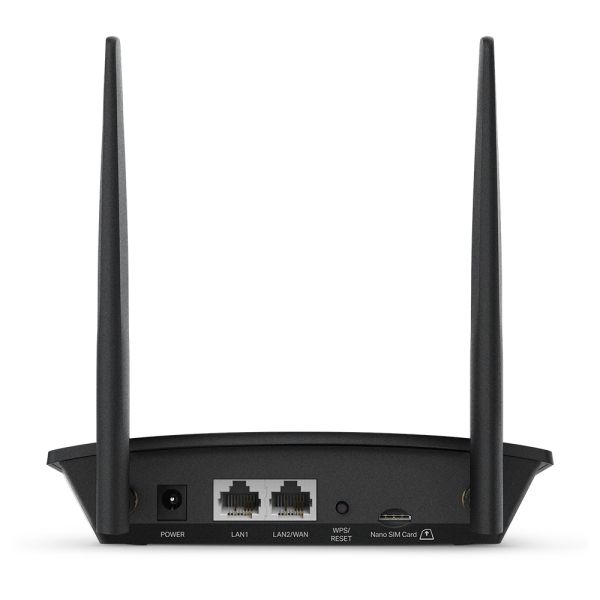 TP-Link TL-MR100 draadloze router Fast Ethernet Single-band (2.4 GHz) 4G Zwart (TL-MR100(EU))