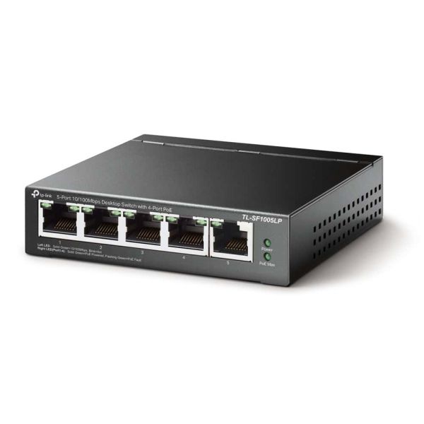 TP-Link TL-SF1005LP netwerk-switch Unmanaged Fast Ethernet (10/100) Power over Ethernet (PoE) Zwart (TL-SF1005LP(UN))