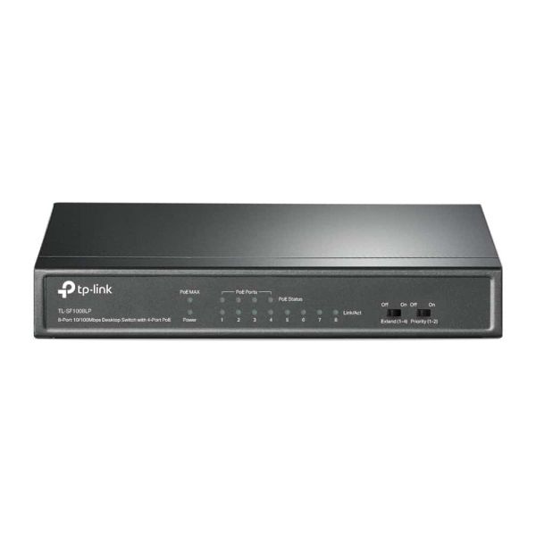 TP-Link TL-SF1008LP netwerk-switch Unmanaged Fast Ethernet (10/100) Power over Ethernet (PoE) Zwart (TL-SF1008LP(UN)) TP-Link TL-SF1008LP netwerk-switch Unmanaged Fast Ethernet (10/100) Power over Ethernet (PoE) Zwart (TL-SF1008LP(UN))