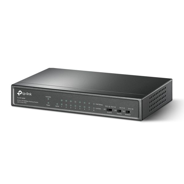 TP-Link TL-SF1009P netwerk-switch Unmanaged Fast Ethernet (10/100) Power over Ethernet (PoE) Zwart (TL-SF1009P(UN)) TP-Link TL-SF1009P netwerk-switch Unmanaged Fast Ethernet (10/100) Power over Ethernet (PoE) Zwart (TL-SF1009P(UN))
