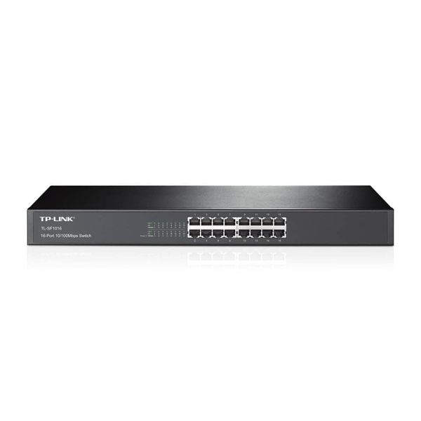 TP-Link TL-SF1016 netwerk-switch Unmanaged Fast Ethernet (10/100) 1U Zwart (TL-SF1016(UN))
