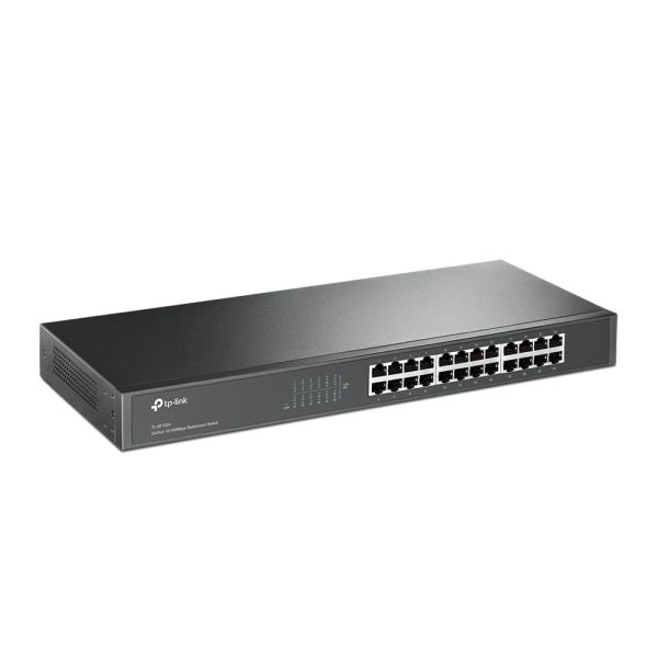 TP-Link TL-SF1024 Unmanaged Fast Ethernet (10/100) 1U Grijs (TL-SF1024(UN))