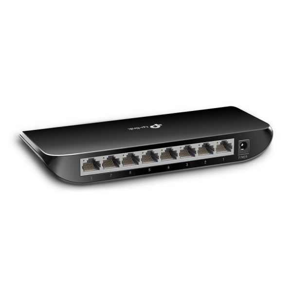 TP-Link TL-SG1008D Unmanaged Gigabit Ethernet (10/100/1000) Zwart (TL-SG1008D(UN))