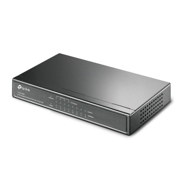 TP-Link TL-SG1008P Managed Gigabit Ethernet (10/100/1000) Power over Ethernet (PoE) Grijs (TL-SG1008P(UN))