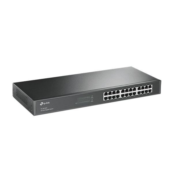 TP-Link TL-SG1024 Unmanaged Gigabit Ethernet (10/100/1000) 1U Zwart (TL-SG1024(UN))