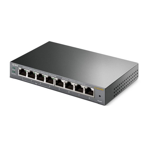 TP-Link TL-SG108PE Managed L2 Gigabit Ethernet (10/100/1000) Power over Ethernet (PoE) Zwart (TL-SG108PE(UN))