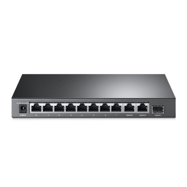 TP-Link TL-SG1210MP netwerk-switch Unmanaged Gigabit Ethernet (10/100/1000) Power over Ethernet (PoE) Zwart (TL-SG1210MP(UN))