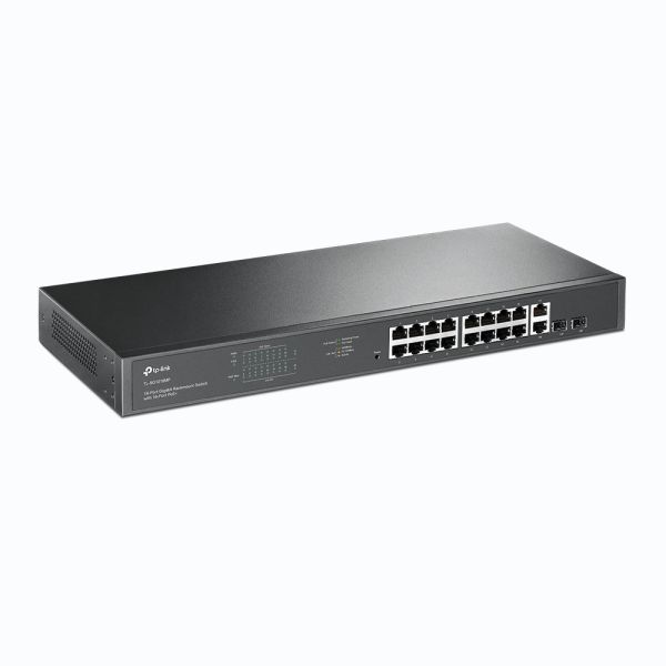 TP-Link TL-SG1218MP netwerk-switch Unmanaged Gigabit Ethernet (10/100/1000) Power over Ethernet (PoE) 1U Zwart (TL-SG1218MP(UN))