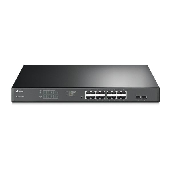 TP-Link TL-SG1218MPE Managed L2 Gigabit Ethernet (10/100/1000) Power over Ethernet (PoE) 1U Zwart (TL-SG1218MPE(UN)) TP-Link TL-SG1218MPE Managed L2 Gigabit Ethernet (10/100/1000) Power over Ethernet (PoE) 1U Zwart (TL-SG1218MPE(UN))