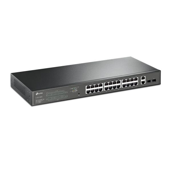 TP-Link TL-SG1428PE netwerk-switch Managed L2 Gigabit Ethernet (10/100/1000) Power over Ethernet (PoE) 1U Zwart (TL-SG1428PE(UN))