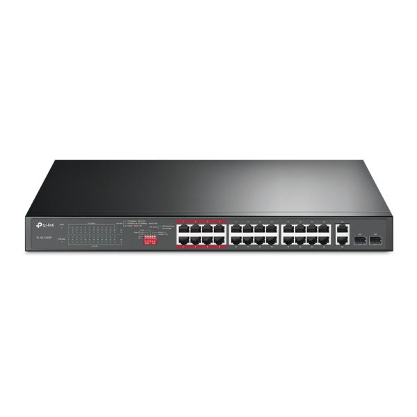 TP-Link TL-SL1226P Unmanaged Gigabit Ethernet (10/100/1000) Power over Ethernet (PoE) 1U Grijs (TL-SL1226P(UN)) TP-Link TL-SL1226P Unmanaged Gigabit Ethernet (10/100/1000) Power over Ethernet (PoE) 1U Grijs (TL-SL1226P(UN))