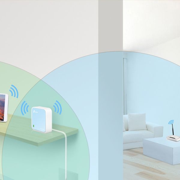 TP-Link TL-WR802N draadloze router Fast Ethernet Single-band (2.4 GHz) Blauw, Wit (TL-WR802N(EU))
