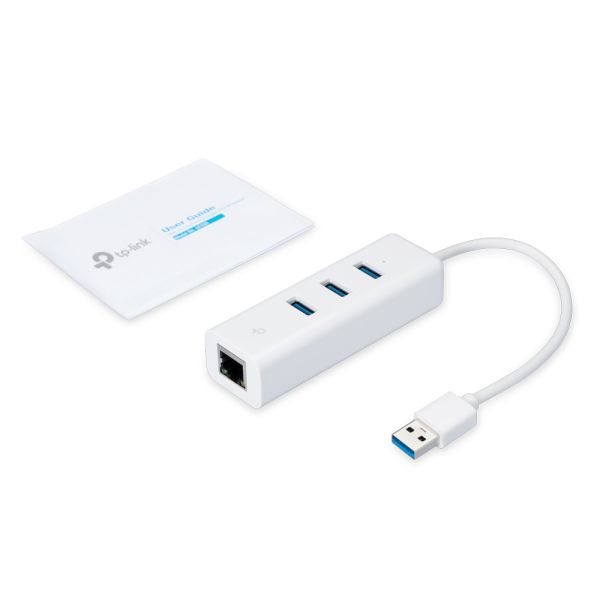 TP-Link UE330 laptop dock & poortreplicator Bedraad USB 3.2 Gen 1 (3.1 Gen 1) Type-A Wit (UE330(UN))
