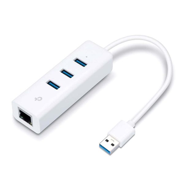 TP-Link UE330 laptop dock & poortreplicator Bedraad USB 3.2 Gen 1 (3.1 Gen 1) Type-A Wit (UE330(UN))