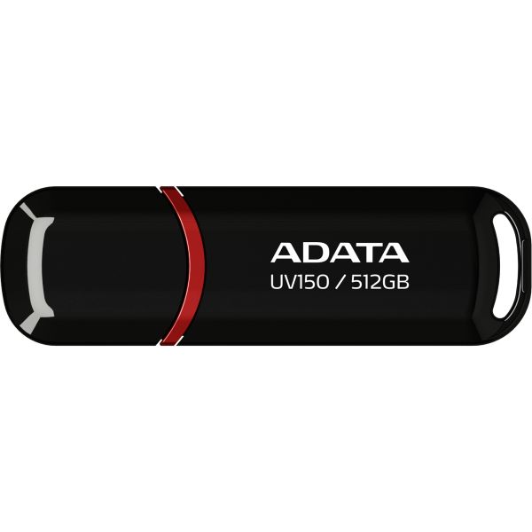 ADATA UV150 USB flash drive 512 GB USB Type-A 3.2 Gen 1 (3.1 Gen 1) Zwart, Rood (AUV150-512G-RBK) ADATA UV150 USB flash drive 512 GB USB Type-A 3.2 Gen 1 (3.1 Gen 1) Zwart, Rood (AUV150-512G-RBK)