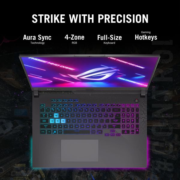ASUS ROG Strix G17 G713PI-HX130W AMD Ryzen™ 9 7940HX Laptop 43,9 cm (17.3") Full HD 16 GB DDR5-SDRAM 1 TB SSD NVIDIA GeForce RTX 4070 Wi-Fi 6E (802.11ax) Windows 11 Home Grijs (90NR0GG4-M00AZ0)