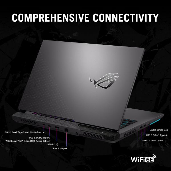 ASUS ROG Strix G17 G713PI-HX130W AMD Ryzen™ 9 7940HX Laptop 43,9 cm (17.3") Full HD 16 GB DDR5-SDRAM 1 TB SSD NVIDIA GeForce RTX 4070 Wi-Fi 6E (802.11ax) Windows 11 Home Grijs (90NR0GG4-M00AZ0)