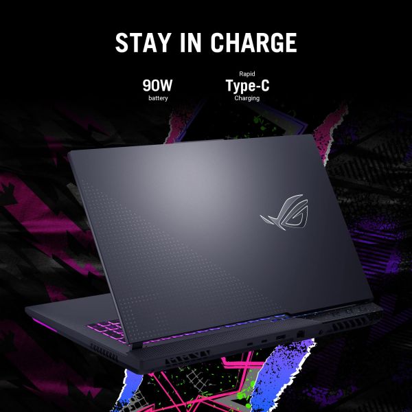 ASUS ROG Strix G17 G713PI-HX130W AMD Ryzen™ 9 7940HX Laptop 43,9 cm (17.3") Full HD 16 GB DDR5-SDRAM 1 TB SSD NVIDIA GeForce RTX 4070 Wi-Fi 6E (802.11ax) Windows 11 Home Grijs (90NR0GG4-M00AZ0)