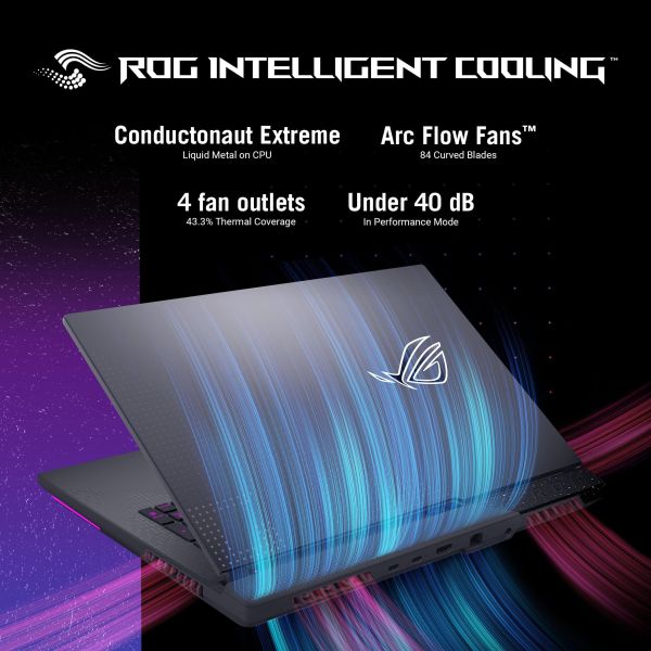 ASUS ROG Strix G17 G713PI-HX130W AMD Ryzen™ 9 7940HX Laptop 43,9 cm (17.3") Full HD 16 GB DDR5-SDRAM 1 TB SSD NVIDIA GeForce RTX 4070 Wi-Fi 6E (802.11ax) Windows 11 Home Grijs (90NR0GG4-M00AZ0)