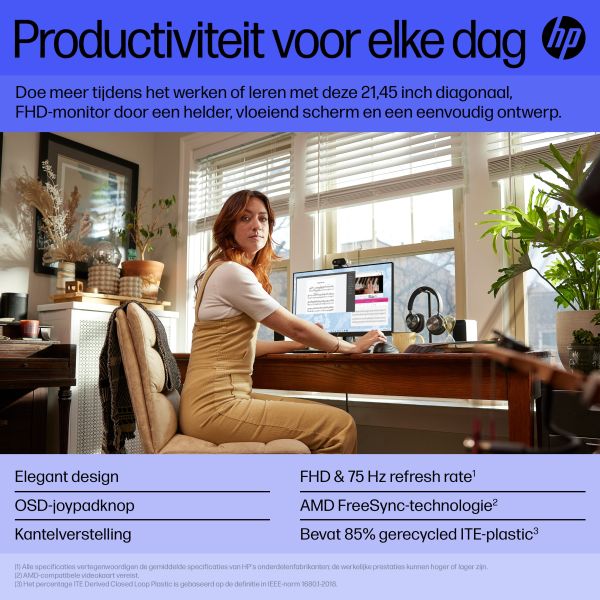 HP V22v G5 FHD-monitor (65P56AA)