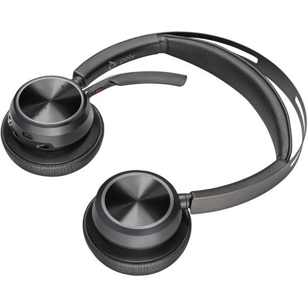POLY Voyager Focus 2 USB-C-C Headset +USB-C/A Adapter +Charging Stand (9T9J5AA)