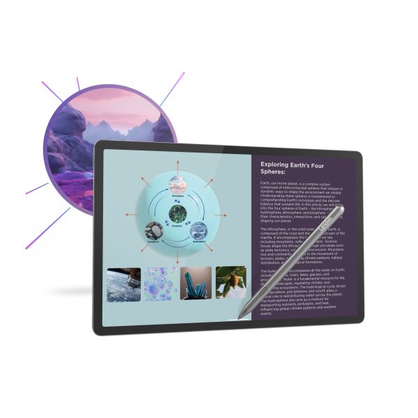 Lenovo Idea Tab Pro Mediatek 256 GB 32,3 cm (12.7") 8 GB Wi-Fi 6E (802.11ax) Android 14 Grijs (ZAE40105SE)