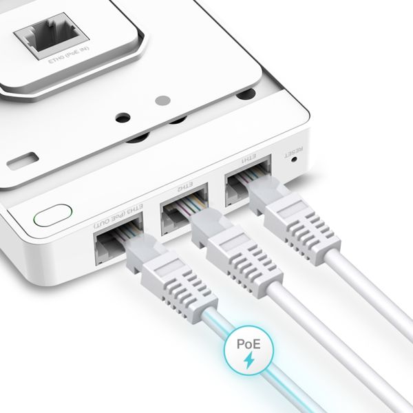 TP-Link Omada EAP235-Wall 1167 Mbit/s Wit Power over Ethernet (PoE) (EAP235-WALL(EU))