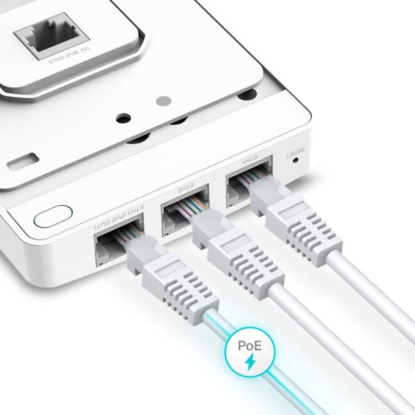 TP-Link Omada EAP615-WALL draadloos toegangspunt (WAP) 1774 Mbit/s Wit Power over Ethernet (PoE) (EAP615-WALL(EU)) TP-Link Omada EAP615-WALL draadloos toegangspunt (WAP) 1774 Mbit/s Wit Power over Ethernet (PoE) (EAP615-WALL(EU))