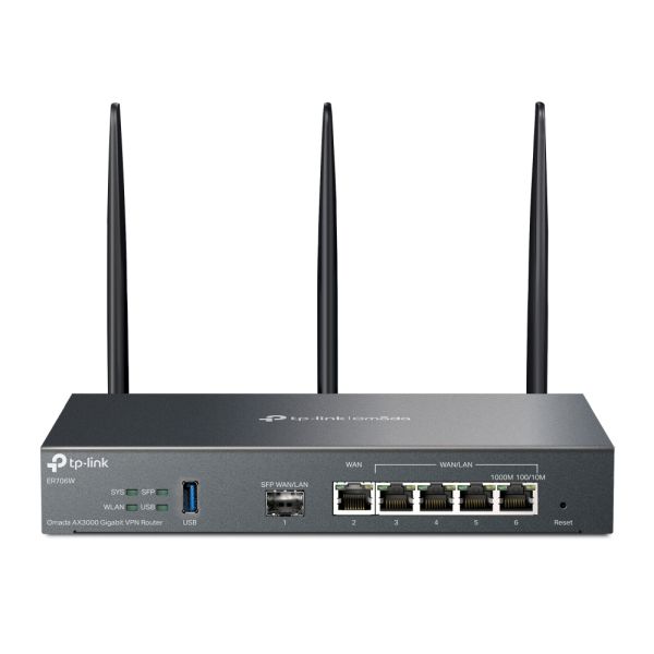TP-Link Omada ER706W draadloze router Gigabit Ethernet Dual-band (2.4 GHz / 5 GHz) Zwart (ER706W(EU)) TP-Link Omada ER706W draadloze router Gigabit Ethernet Dual-band (2.4 GHz / 5 GHz) Zwart (ER706W(EU))
