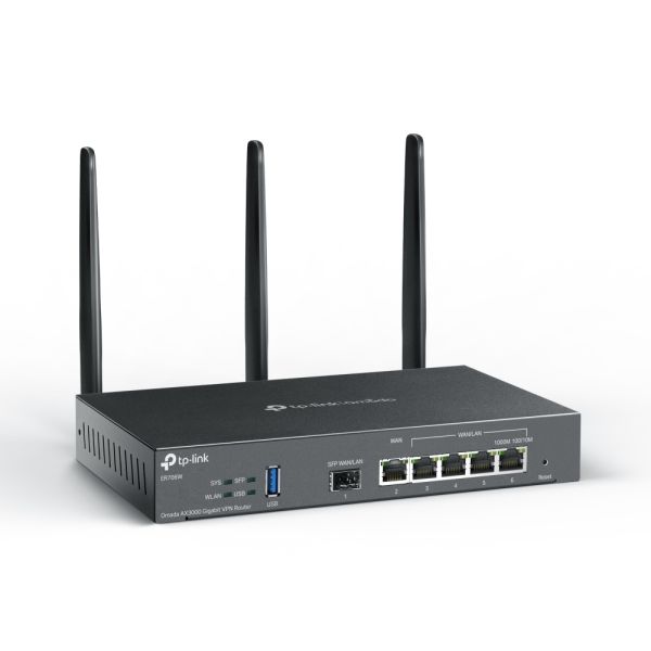 TP-Link Omada ER706W draadloze router Gigabit Ethernet Dual-band (2.4 GHz / 5 GHz) Zwart (ER706W(EU))