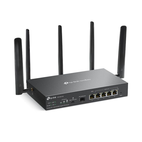 TP-Link Omada ER706W-4G draadloze router Gigabit Ethernet Dual-band (2.4 GHz / 5 GHz) Zwart (ER706W-4G(EU))